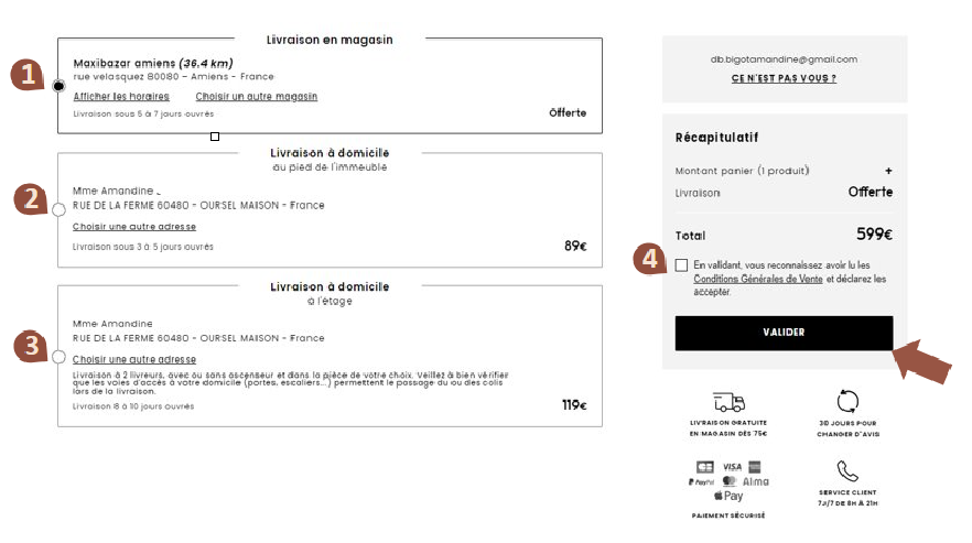 Comment commander un produit ATMOSPHERA